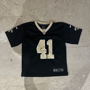 Nike Kids Black and Gold Number 41 Jersey Kamara NFL